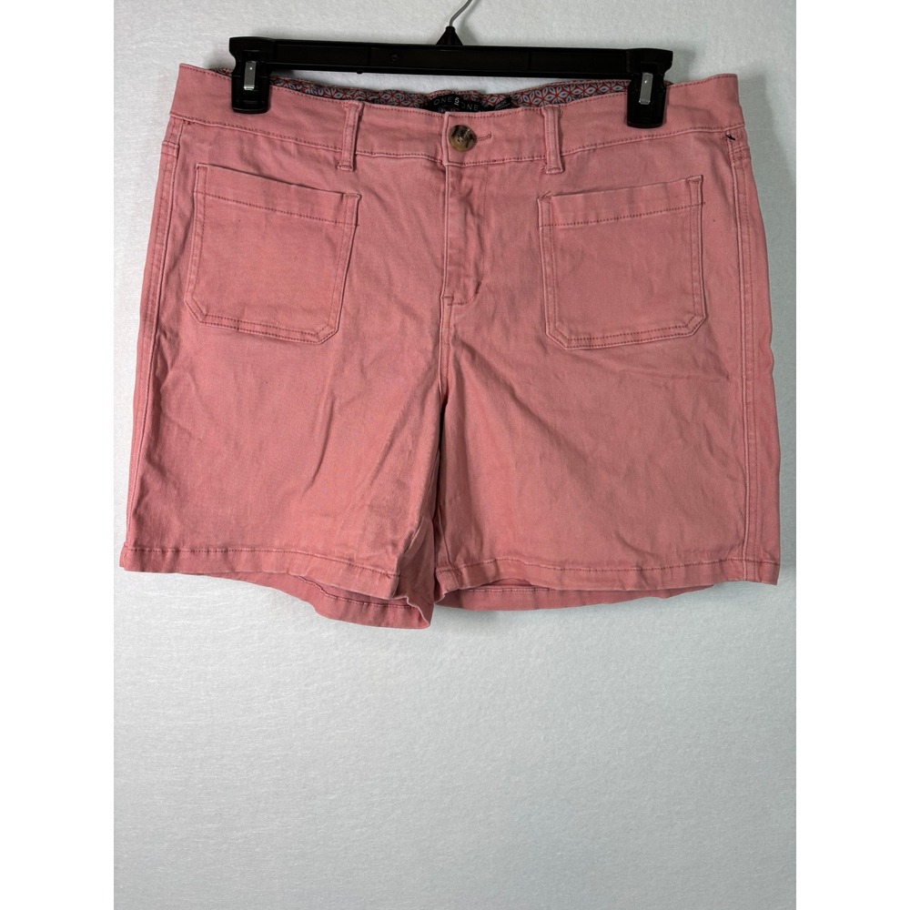 One 5 One Womens Dusty Rose Pink Cotton Stretch Patch Pocket Shorts Size 14/32